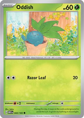 Oddish card from SV: Scarlet & Violet 151