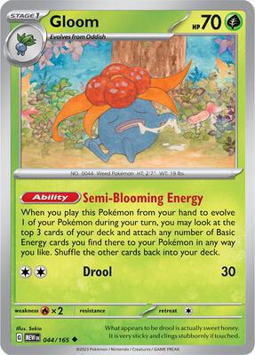 Gloom card from SV: Scarlet & Violet 151