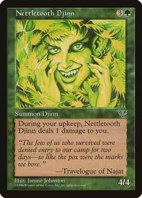 Nettletooth Djinn card from Mirage