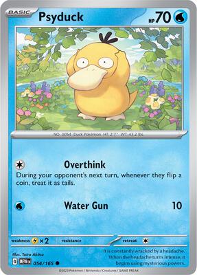 Psyduck - 054/165 card from SV: Scarlet & Violet 151