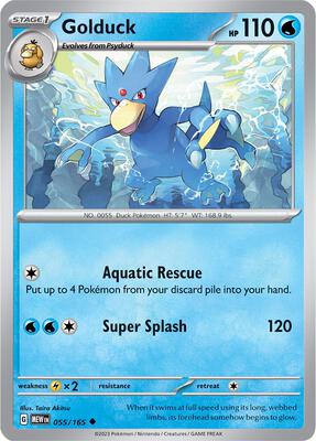 Golduck card from SV: Scarlet & Violet 151