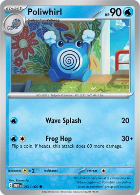 Poliwhirl - 061/165 card from SV: Scarlet & Violet 151