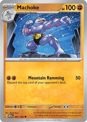 Machoke - 067/165 card from SV: Scarlet & Violet 151