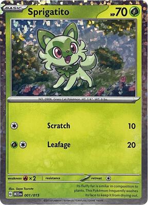 Sprigatito card from McDonald's Promos 2023