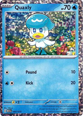 Quaxly card from McDonald's Promos 2023