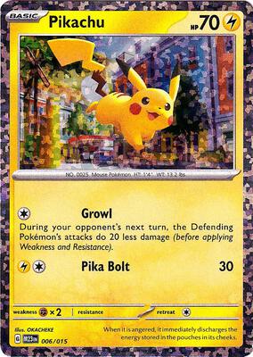 Pikachu card from McDonald's Promos 2023