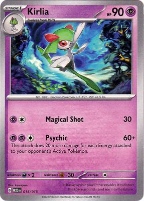 Kirlia card from McDonald's Promos 2023