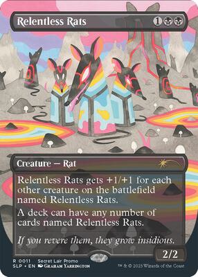 Relentless Rats (0011) card from Secret Lair Showdown
