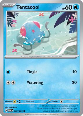Tentacool card from SV: Scarlet & Violet 151