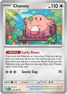 Chansey card from SV: Scarlet & Violet 151
