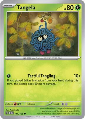Tangela - 114/165 card from SV: Scarlet & Violet 151