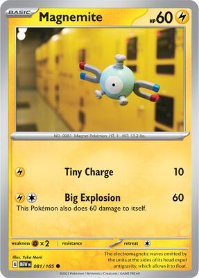 Magnemite card from SV: Scarlet & Violet 151