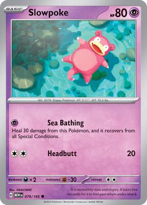 Slowpoke card from SV: Scarlet & Violet 151