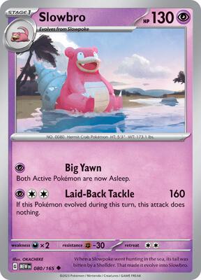 Slowbro card from SV: Scarlet & Violet 151