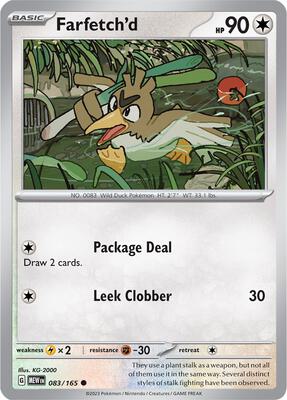 Farfetch'd card from SV: Scarlet & Violet 151