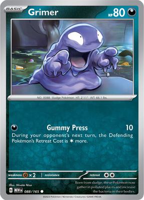 Grimer card from SV: Scarlet & Violet 151