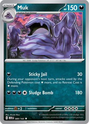 Muk card from SV: Scarlet & Violet 151