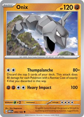 Onix card from SV: Scarlet & Violet 151