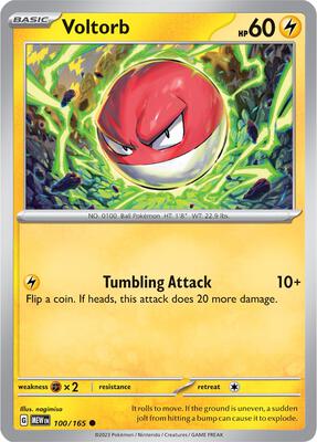 Voltorb card from SV: Scarlet & Violet 151
