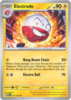 Electrode card from SV: Scarlet & Violet 151