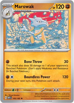Marowak card from SV: Scarlet & Violet 151