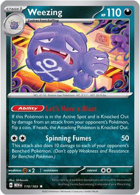 Weezing card from SV: Scarlet & Violet 151