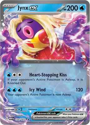 Jynx ex - 124/165 card from SV: Scarlet & Violet 151