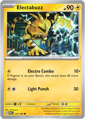 Electabuzz card from SV: Scarlet & Violet 151