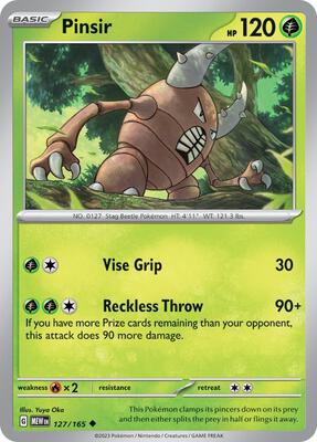 Pinsir card from SV: Scarlet & Violet 151