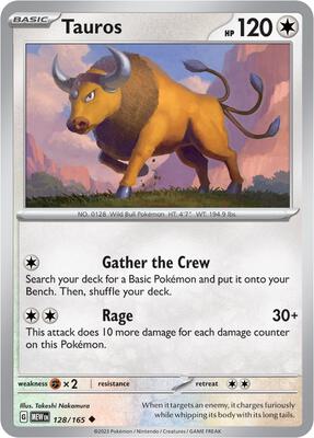 Tauros card from SV: Scarlet & Violet 151