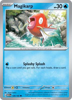 Magikarp card from SV: Scarlet & Violet 151