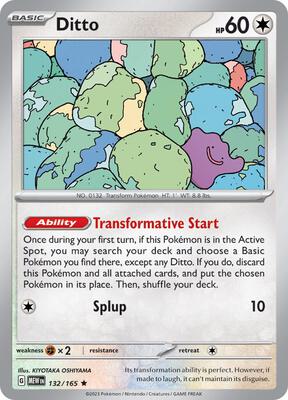 Ditto card from SV: Scarlet & Violet 151