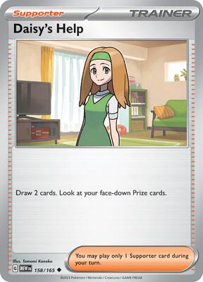 Daisy's Help - 158/165 card from SV: Scarlet & Violet 151