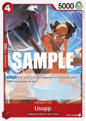 Usopp card from Kingdoms of Intrigue