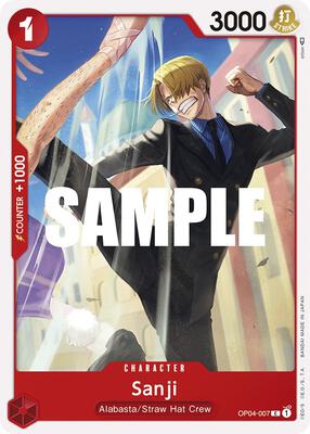Sanji (007) card from Kingdoms of Intrigue