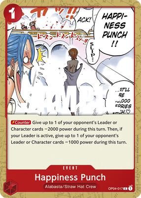 Happiness Punch card from Kingdoms of Intrigue
