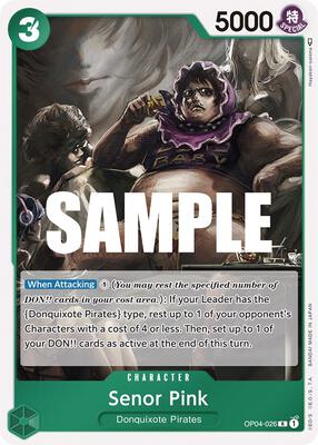 Senor Pink card from Kingdoms of Intrigue