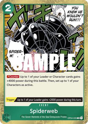 Spiderweb card from Kingdoms of Intrigue