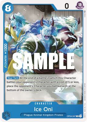Ice Oni card from Kingdoms of Intrigue