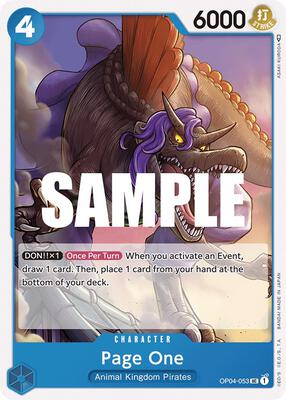Page One card from Kingdoms of Intrigue