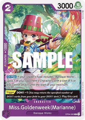 Miss.Goldenweek(Marianne) card from Kingdoms of Intrigue