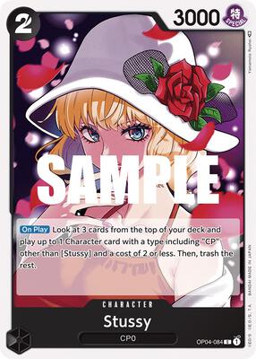 Stussy card from Kingdoms of Intrigue
