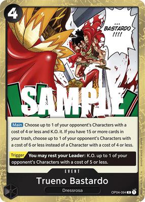 Trueno Bastardo card from Kingdoms of Intrigue