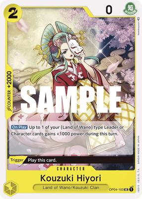 Kouzuki Hiyori card from Kingdoms of Intrigue
