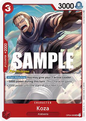 Koza card from Kingdoms of Intrigue Pre-Release Cards