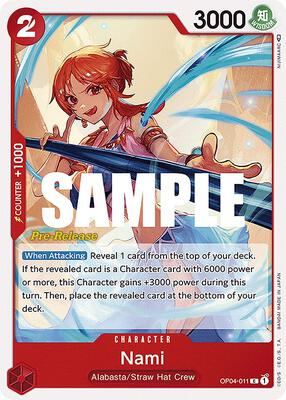 Nami card from Kingdoms of Intrigue Pre-Release Cards