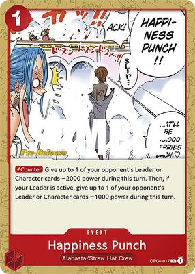 Happiness Punch card from Kingdoms of Intrigue Pre-Release Cards