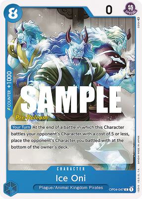 Ice Oni card from Kingdoms of Intrigue Pre-Release Cards