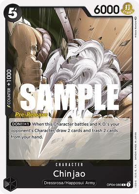 Chinjao card from Kingdoms of Intrigue Pre-Release Cards