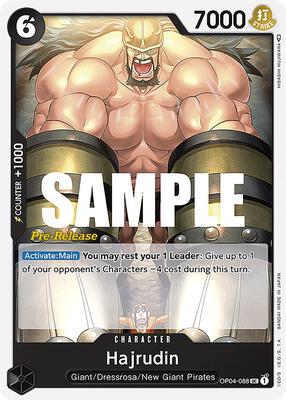 Hajrudin card from Kingdoms of Intrigue Pre-Release Cards